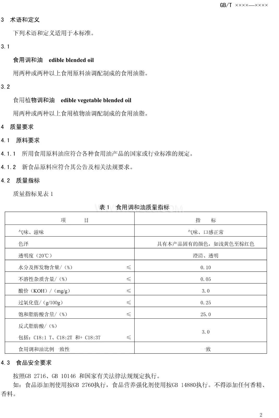 征求《食用調(diào)和油》國家標準意見的通知(圖4)